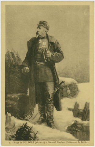 Siège de Belfort (1870-71), colonel Denfert, défenseur de Belfort.