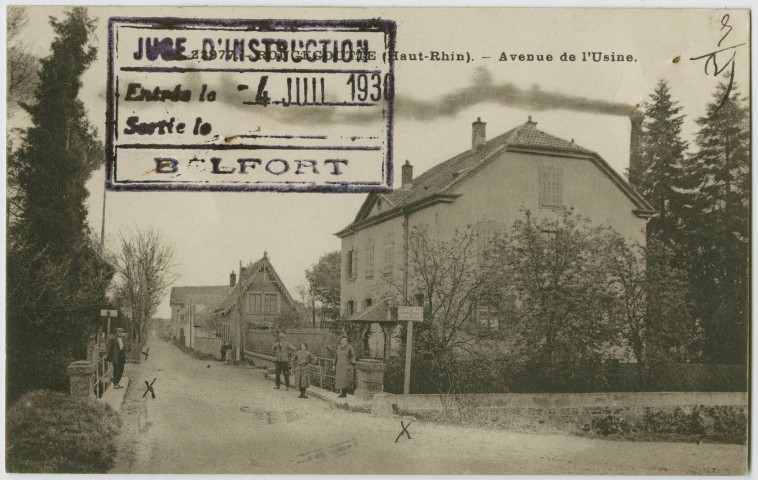 Rougegoutte (Haut-Rhin), avenue de l'Usine.