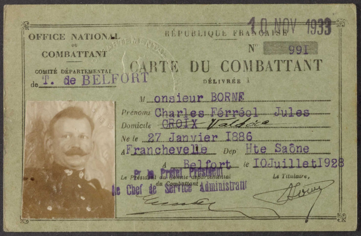 BORNE Charles Férréol Jules