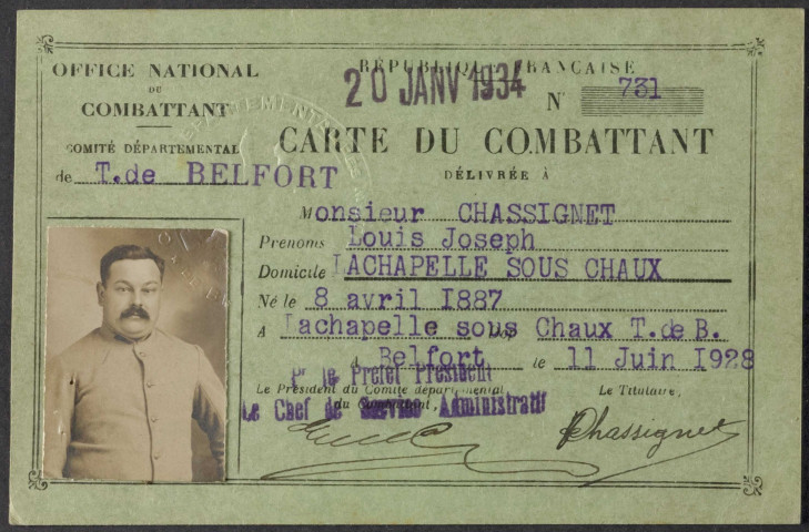 CHASSIGNET Louis Joseph