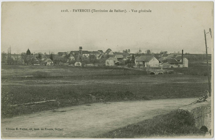 Faverois (Territoire de Belfort), vue générale.