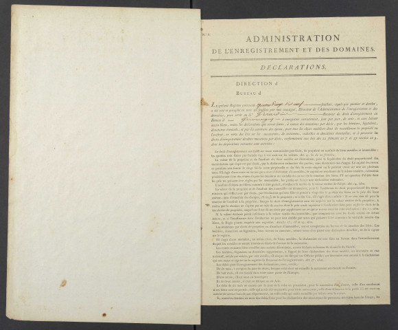 18 vendémiaire an VI - 22 fructidor an VI