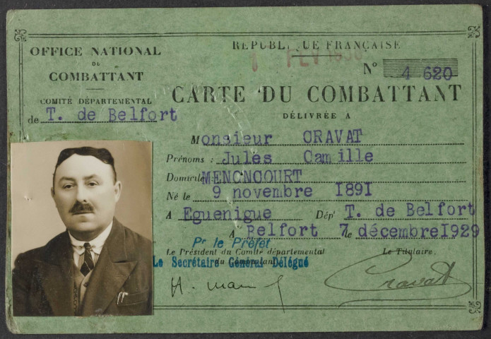 CRAVAT Jules Camille