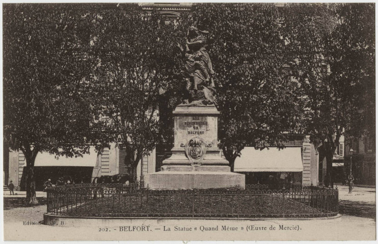 Belfort, la statue Quand-Même.
