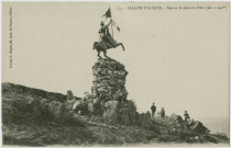 Ballon d'Alsace, la statue de Jeanne d’Arc (alt. 1242 m).