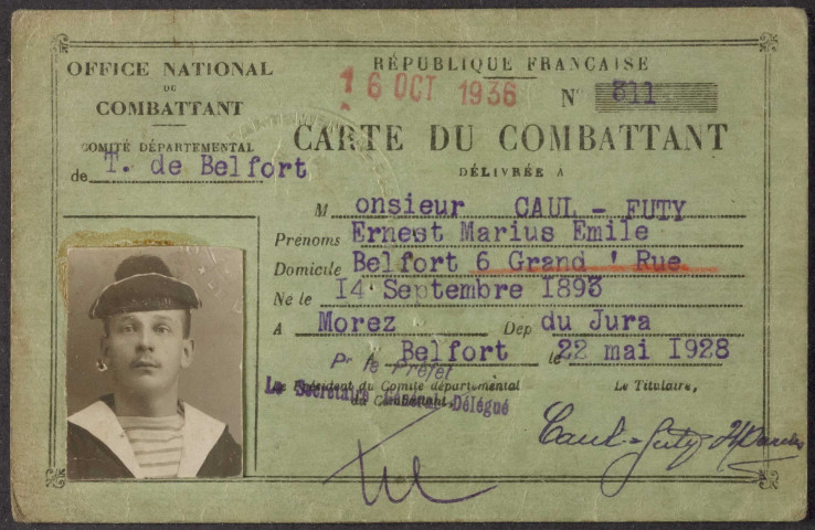 CAUL-FUTY Ernest Marius Emile