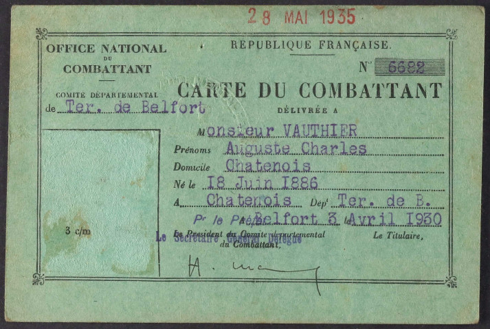 VAUTHIER Auguste Charles