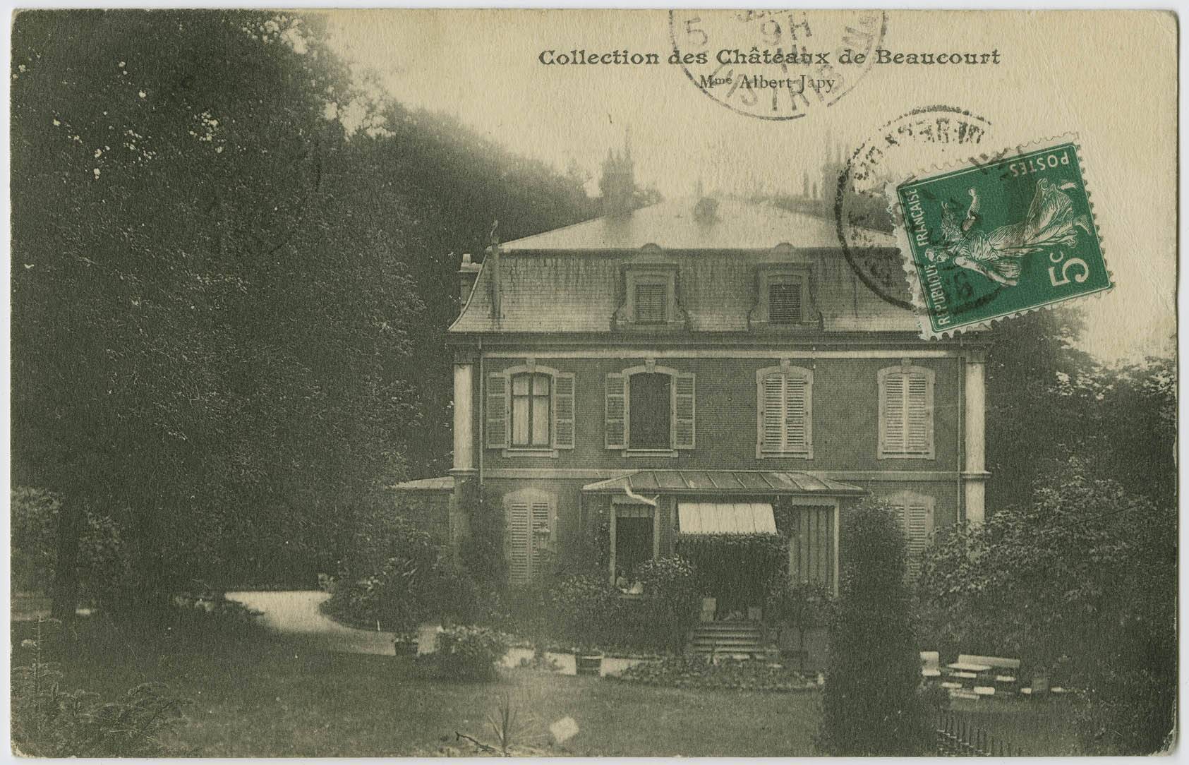 Collection des châteaux de Beaucourt, Mme Albert
                                Japy.