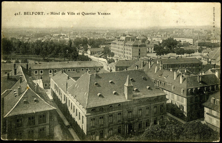 Belfort, Hôtel de ville et quartier Vauban.