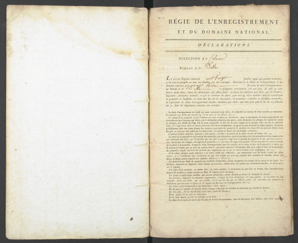 1er germinal an VII 5 germinal an VIII