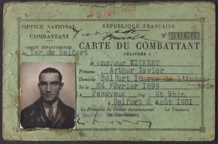 WICKERT Arthur Xavier