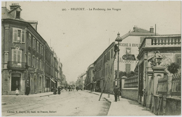 Belfort, le faubourg des Vosges.