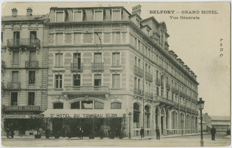 Belfort, grand hôtel, vue générale.