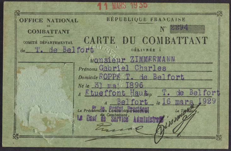 ZIMMERMANN Gabriel Charles