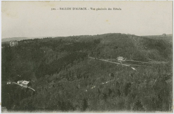 Ballon d’Alsace, vue générale des hôtels.
