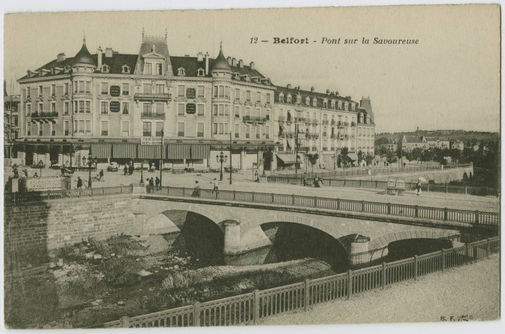 Belfort, pont sur la Savoureuse.
