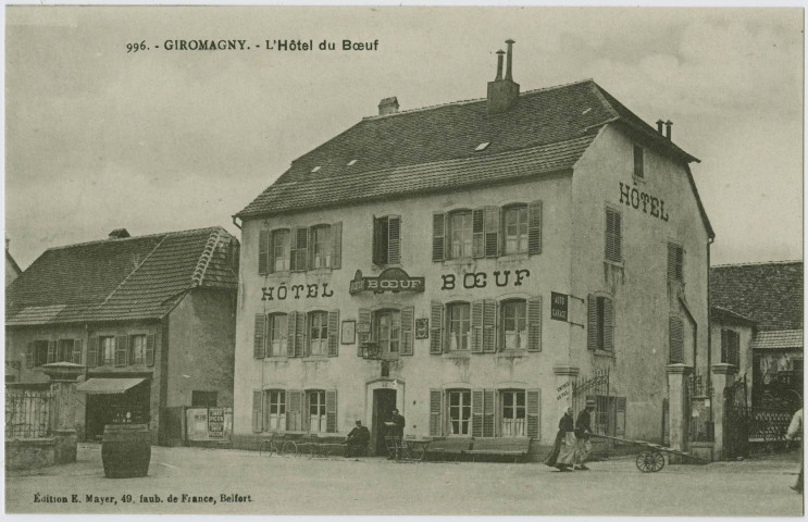 Giromagny, l'hôtel du Bœuf.