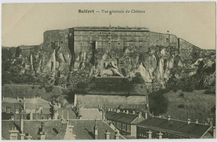 Belfort, vue générale du château.