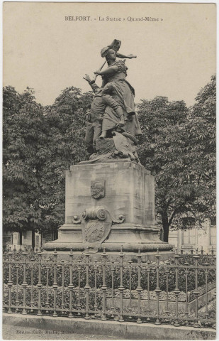 Belfort, la statue Quand-Même.