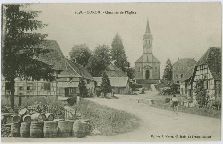 Boron, quartier de l'église.