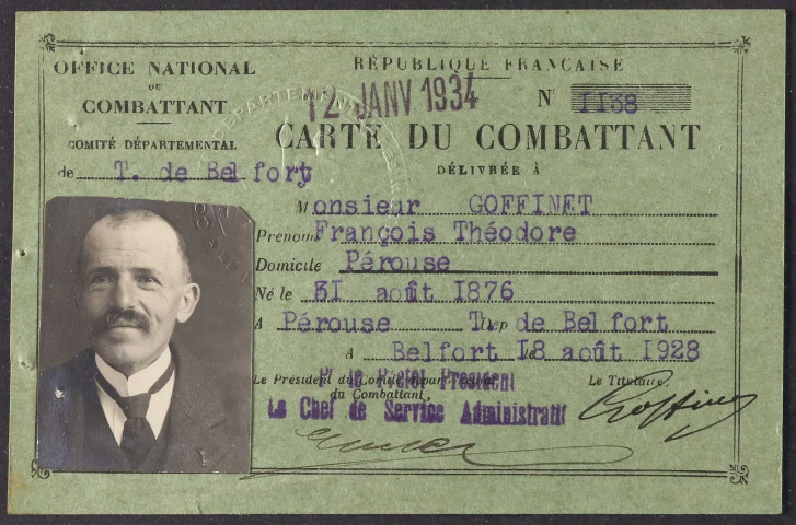 GOFFINET François Théodore