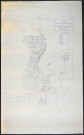 Etueffont-Bas, "Société Anonyme des Etablissement Zeller Frères", plan des établissements et terrains (plan de situation, "conforme au plan cadastral"), v. 1948.
