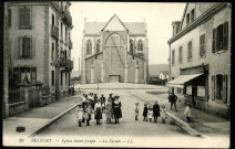Belfort, église Saint-Joseph, la façade inachevée.
