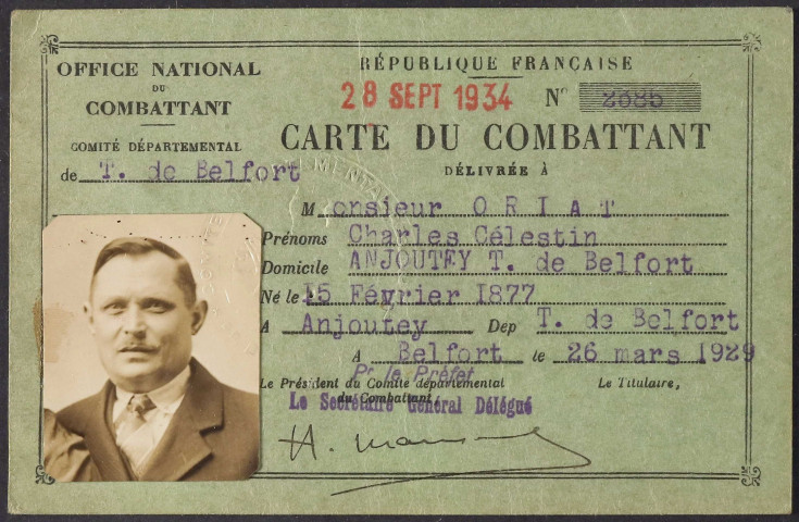 ORIAT Charles Célestin