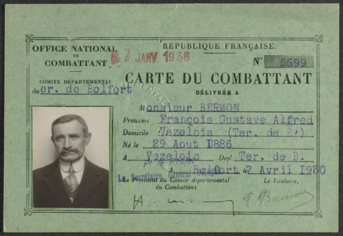 BERMON François Gustave Alfred