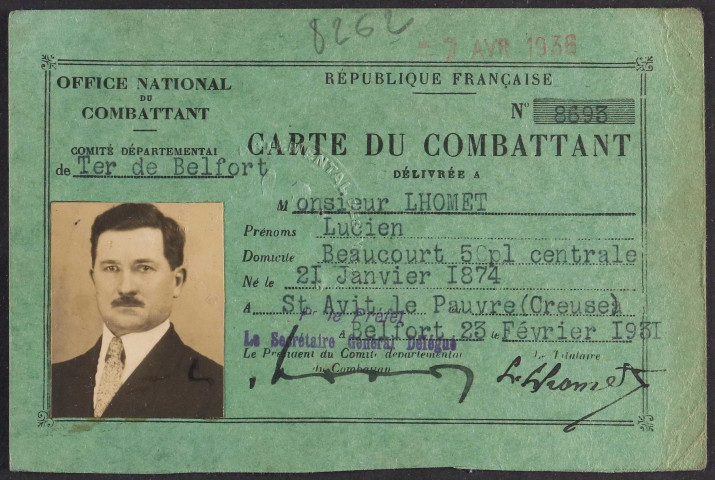 LHOMET Lucien