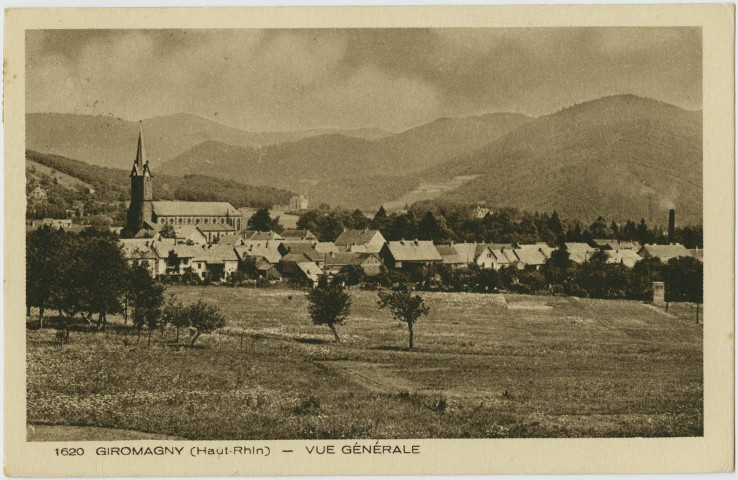 Les Vosges, Giromagny (Haut-Rhin), vue générale.
