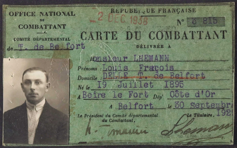 LHEMANN Louis François