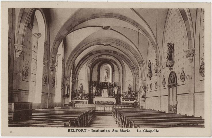 Belfort, institution Sainte Marie, la chapelle.