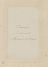 "Lieutenant Chausse. Disparu 30 novembre 1870."