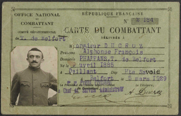 DUCROZ Alphonse François