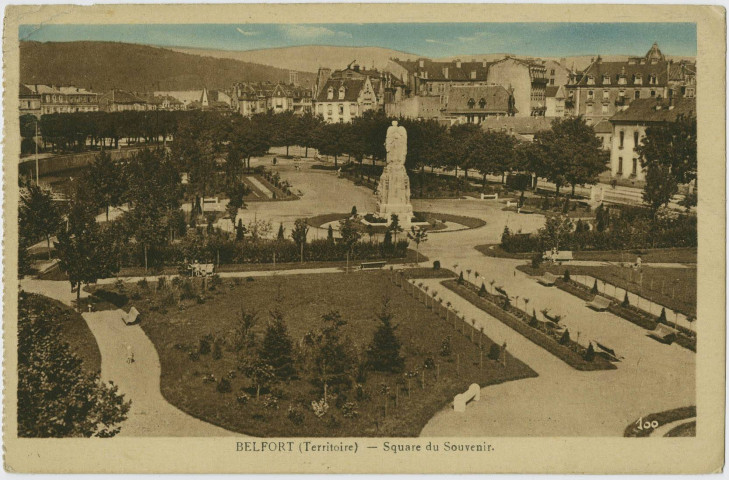 Belfort (Territoire), square du Souvenir.