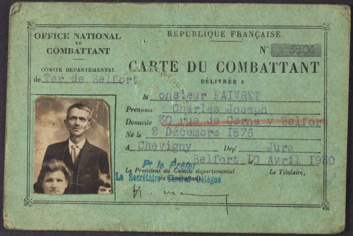 FAIVRET Charles Joseph