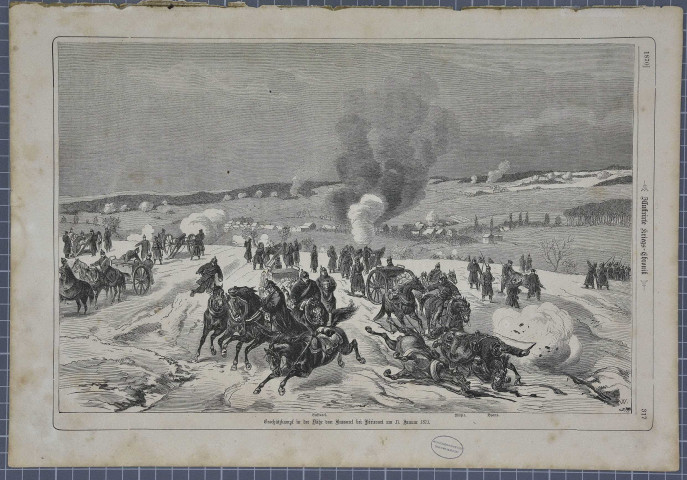Combat au canon sur Bussurel vers Héricourt le 17 janvier 1871.