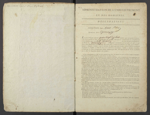 4 fructidor an III - 10 brumaire an V