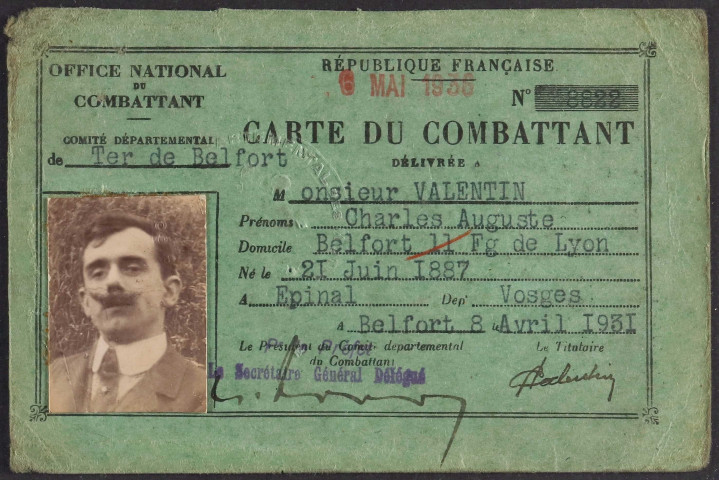 VALENTIN Charles Auguste