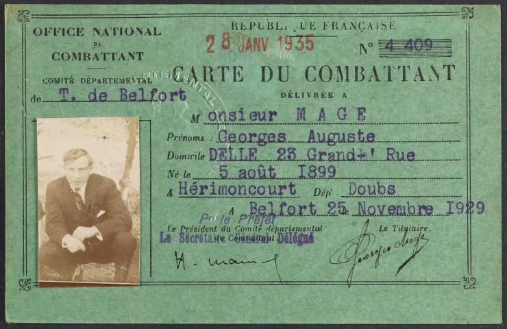 MAGE Georges Auguste