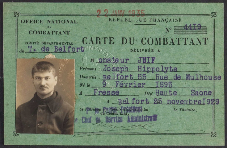 JUIF Joseph Hippolyte