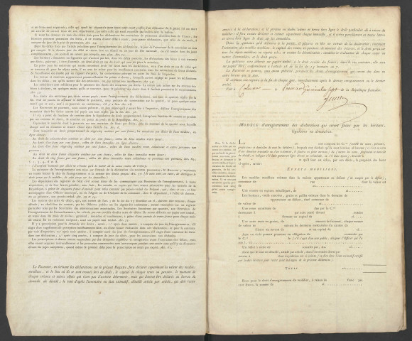 1er germinal an VII 5 germinal an VIII