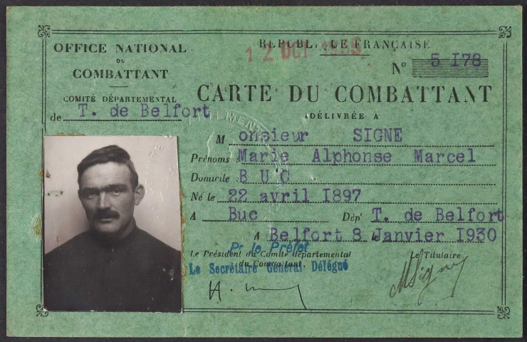 SIGNE Marie Alphonse Marcel