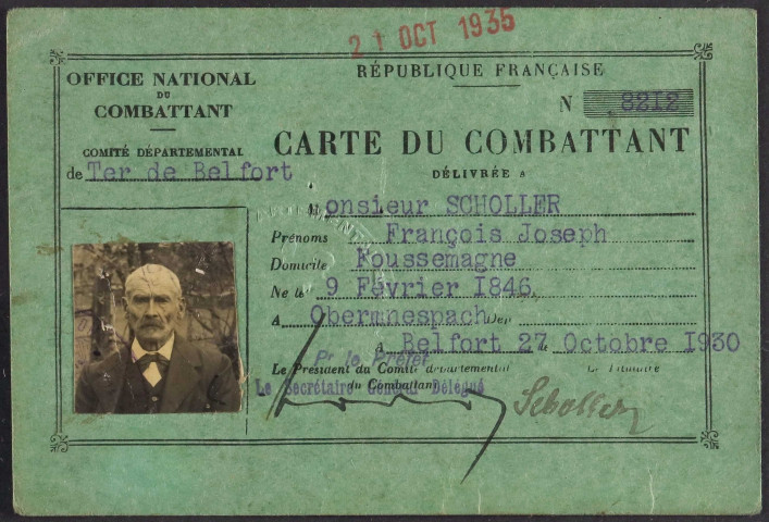 SCHOLLER François Joseph