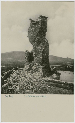 Belfort, la Miotte en 1870.