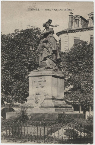 Belfort, statue Quand Même.