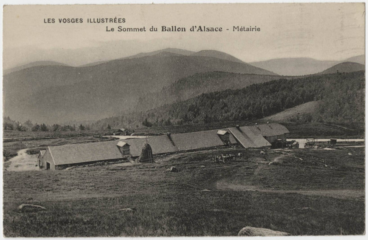 Les Vosges illustrées, le sommet du Ballon d'Alsace, métairie.