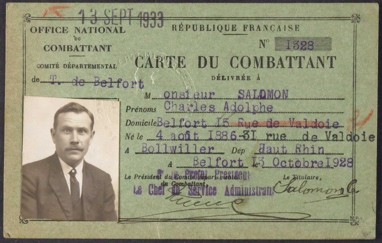 SALOMON Charles Adolphe