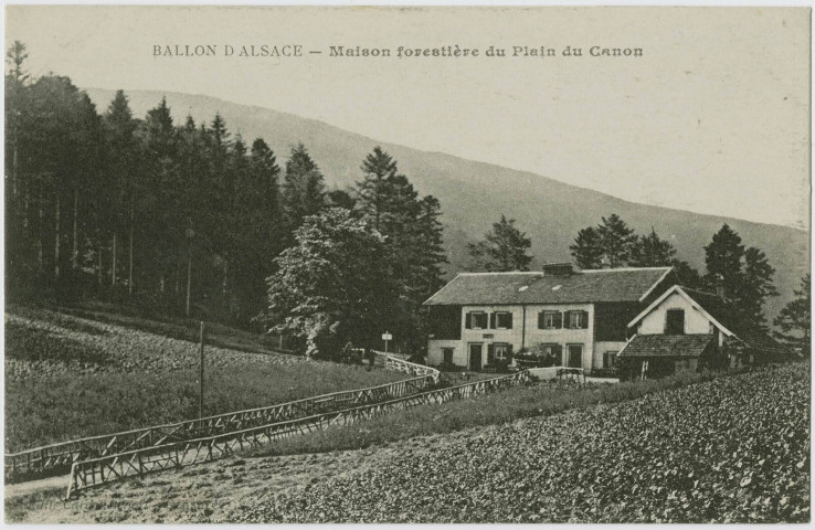 Ballon d'Alsace, maison forestière du Plain du Canon.